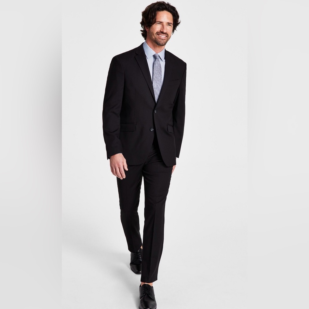 Men’s Suit Kenneth Cole Black  42L